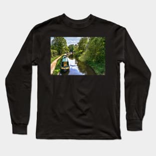 Boats On The Oxford Canal Long Sleeve T-Shirt